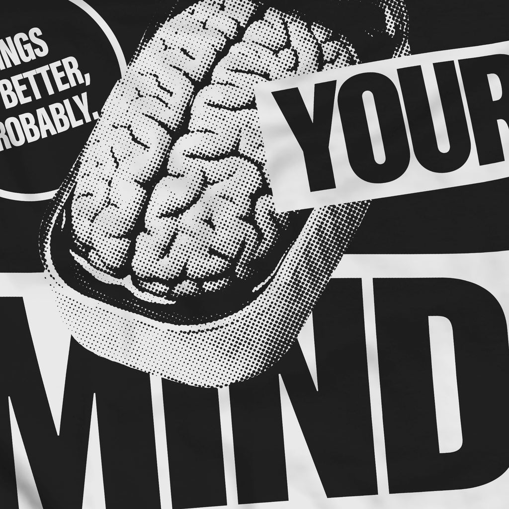 Open your mind / férfi fekete póló