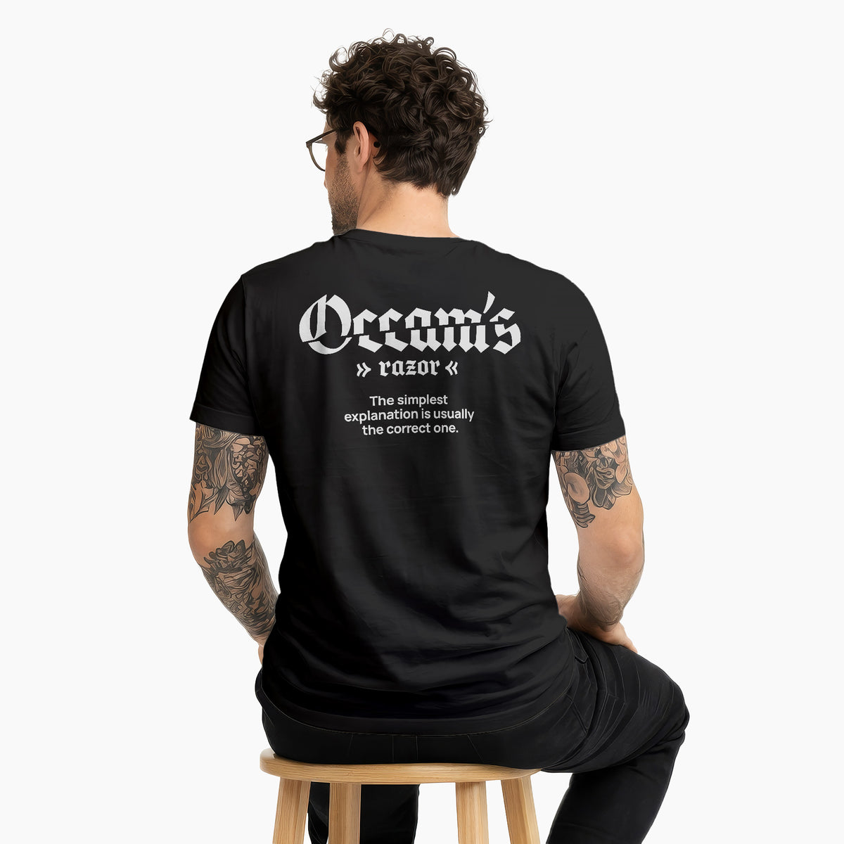 Occam's razor / Férfi fekete póló
