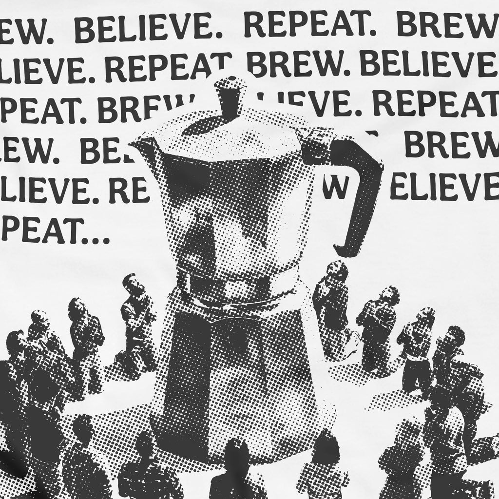 Coffee cult / férfi fehér póló