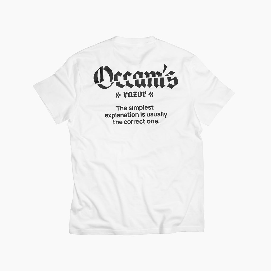 Occam's razor / Férfi fehér póló