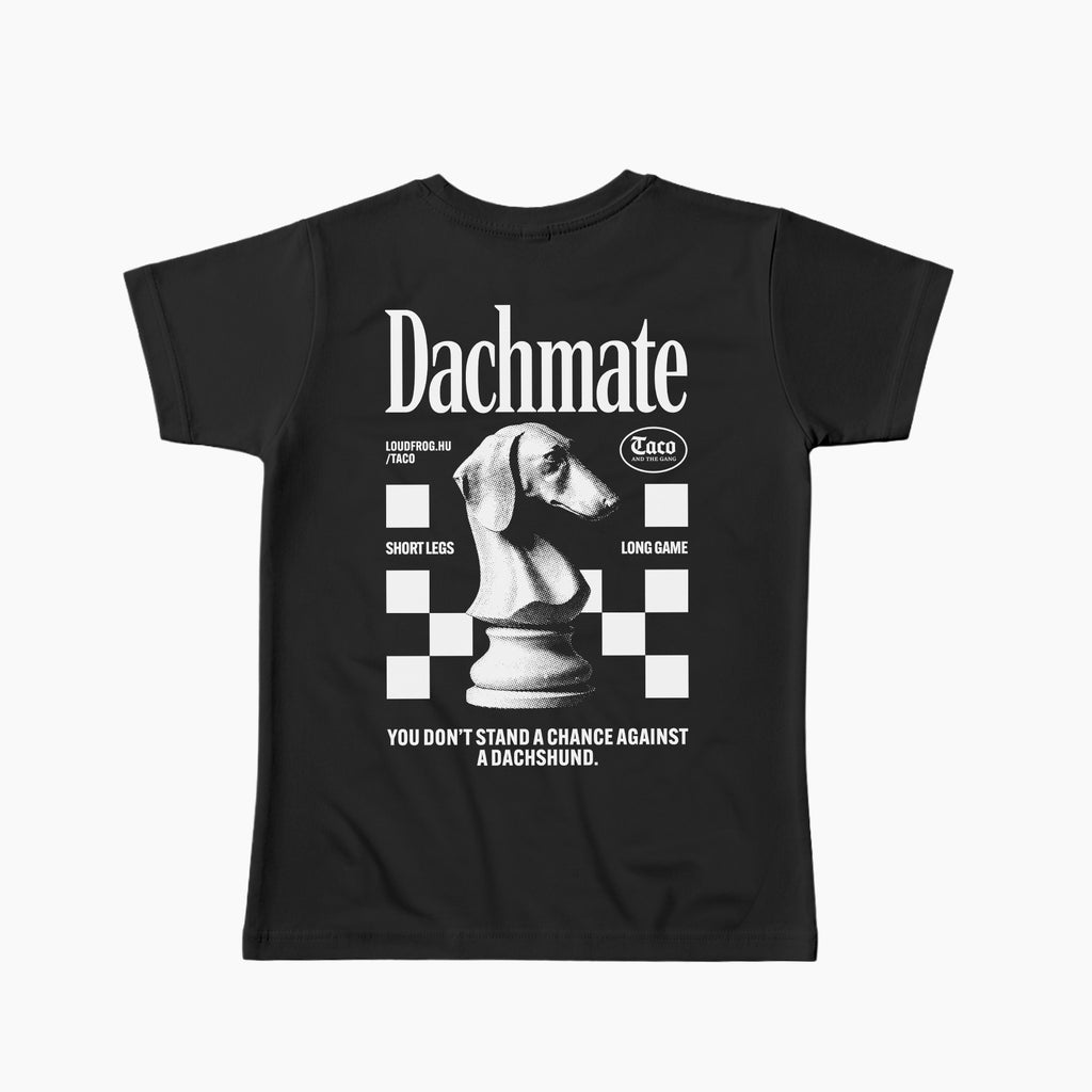 Dachmate / Női fekete póló