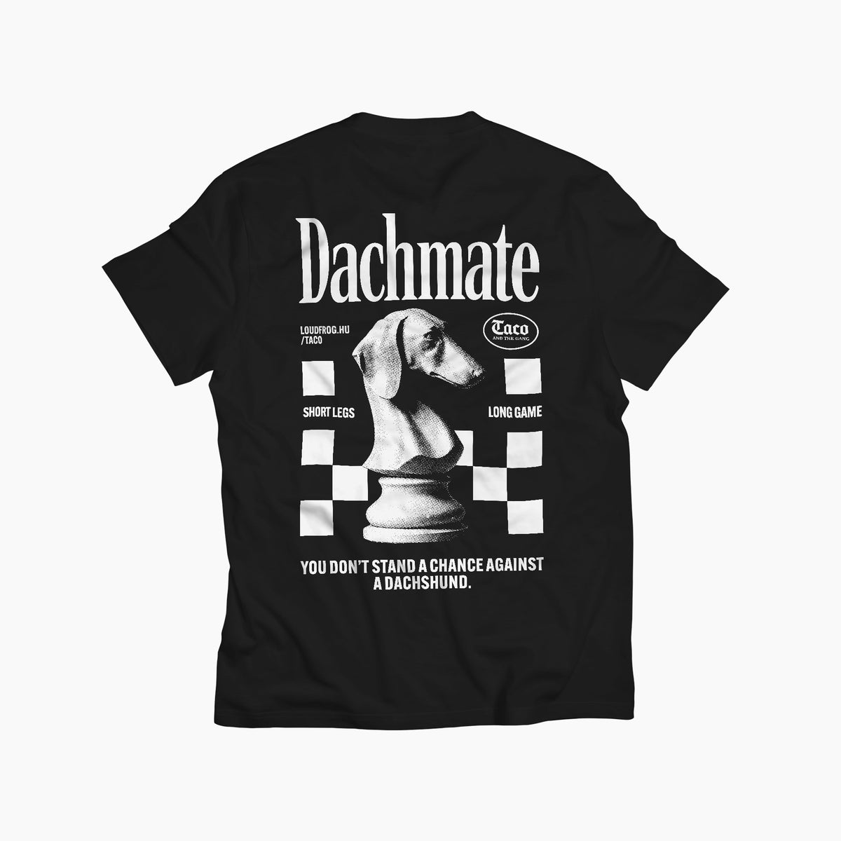 Dachmate / Férfi fekete póló