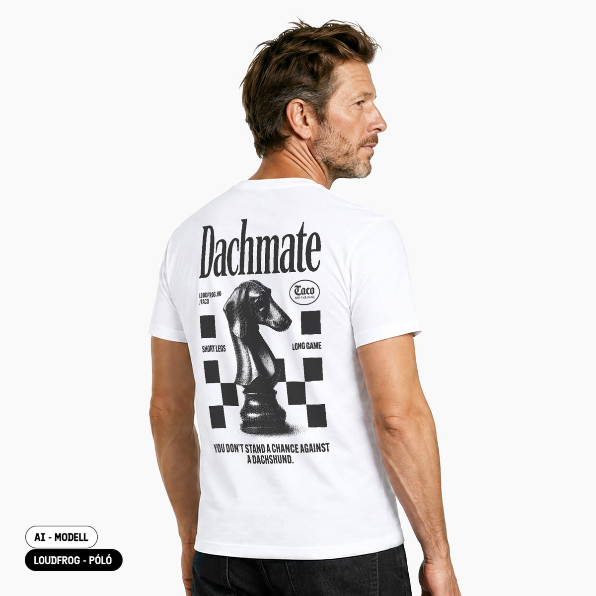 Dachmate / Férfi fehér póló