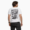 Wake up! / férfi fehér póló