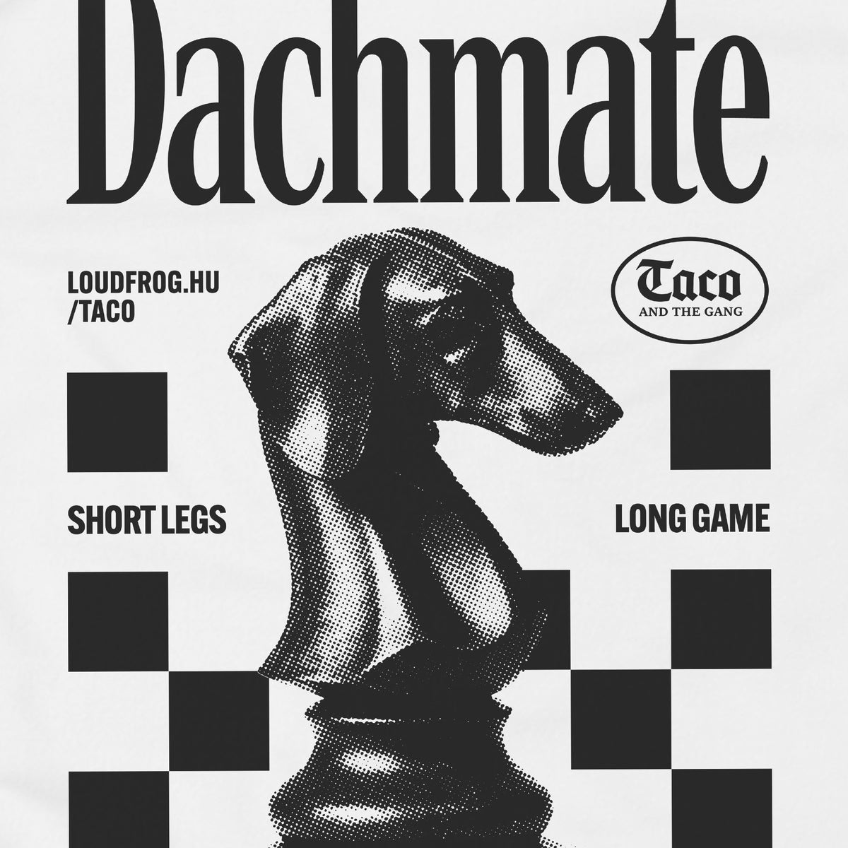 Dachmate / Női fehér póló
