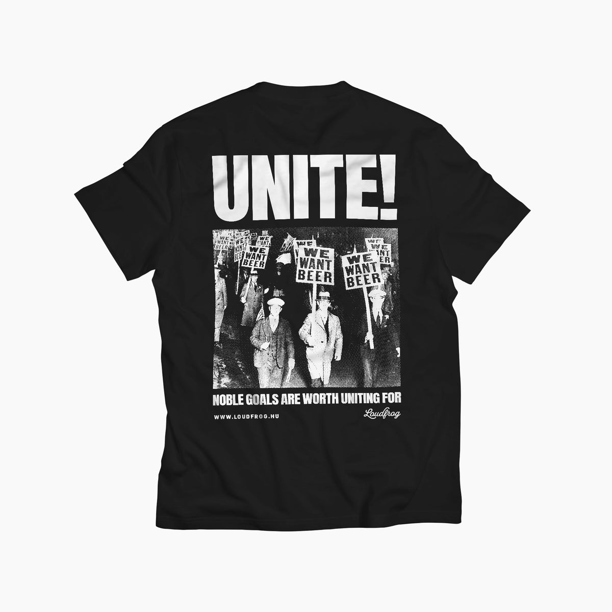 Unite! / férfi fekete póló