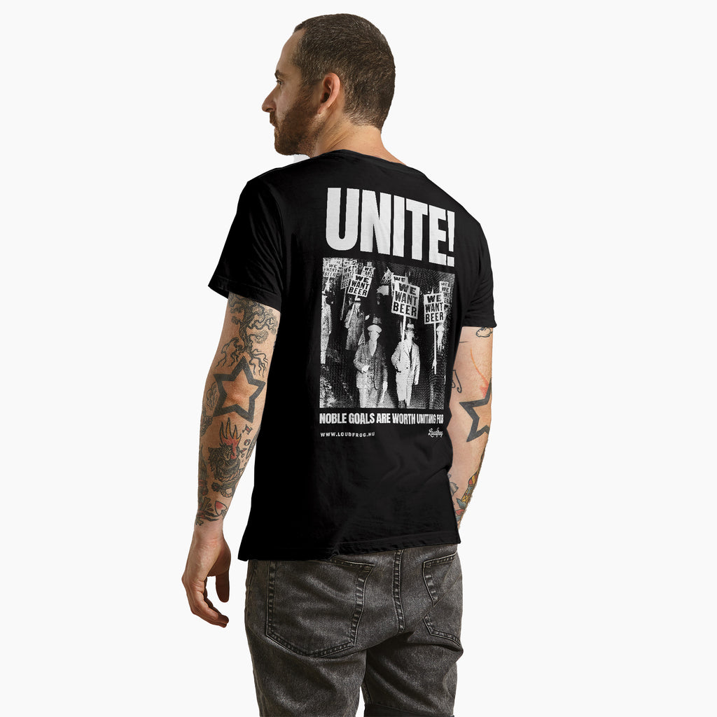 Unite! / férfi fekete póló