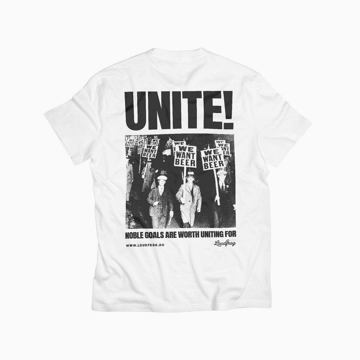 Unite! / férfi fehér póló