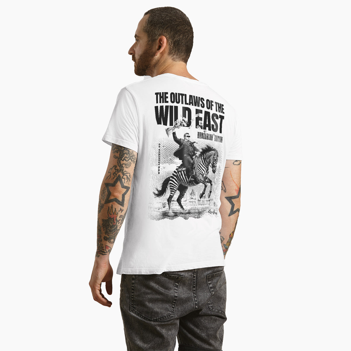 Wild East / férfi fehér póló