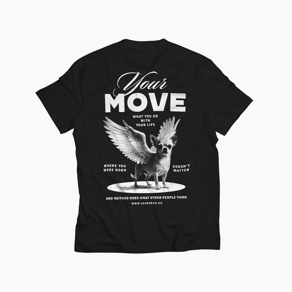 Your move / férfi fekete póló