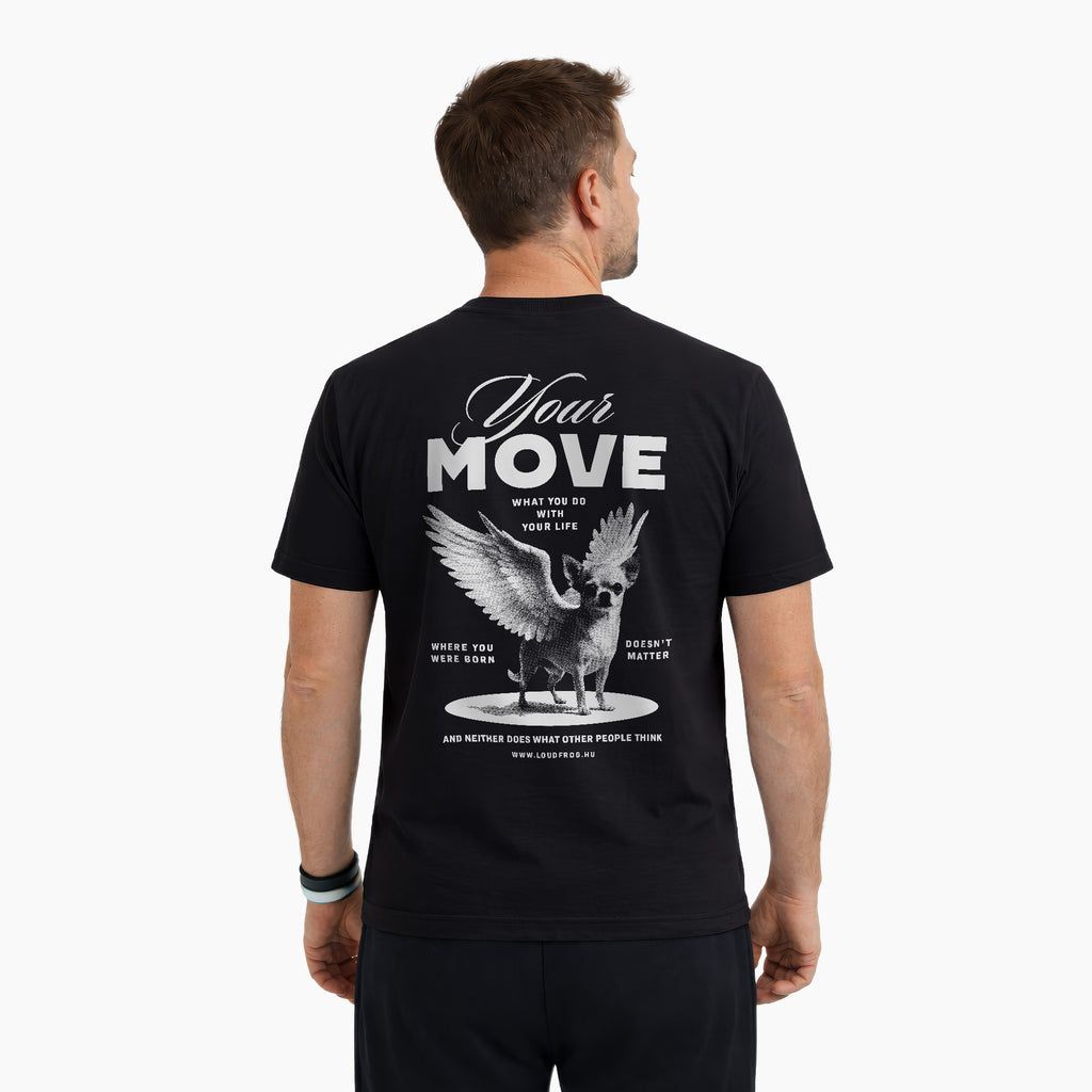 Your move / férfi fekete póló