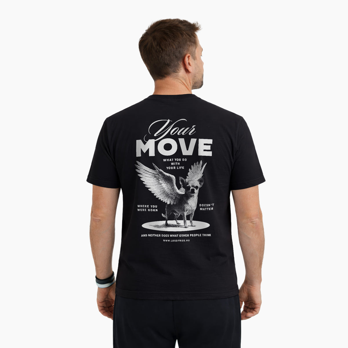 Your move / férfi fekete póló