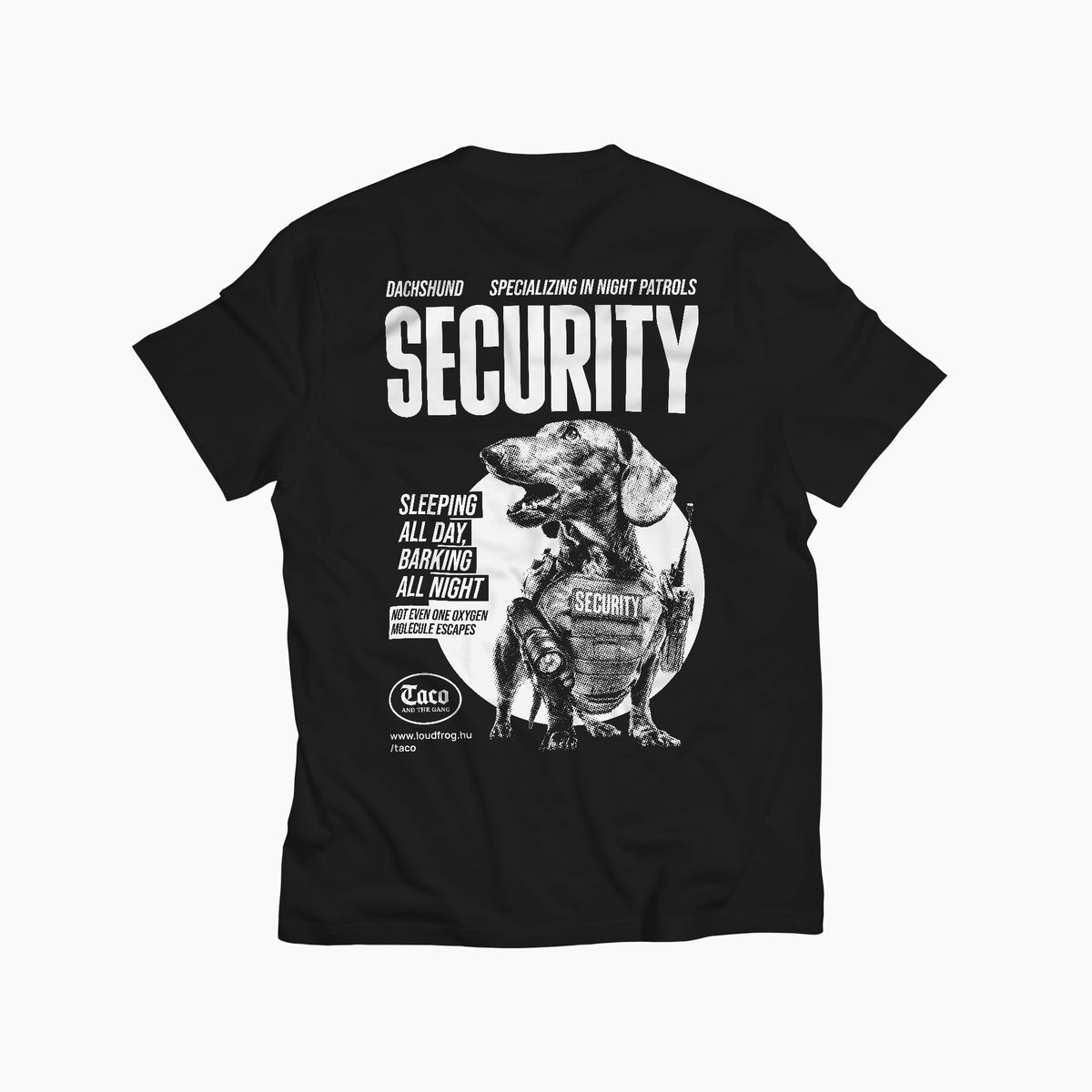 Security / Férfi fekete póló