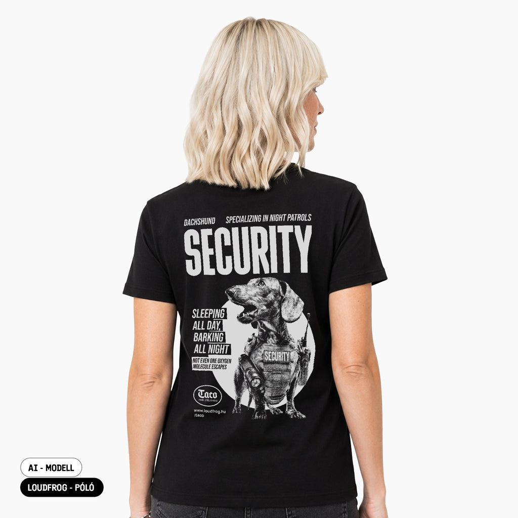 Security / Női fekete póló