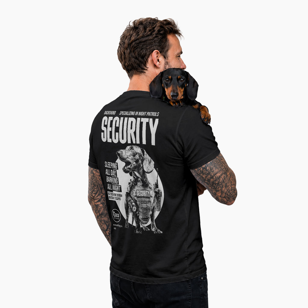 Security / Férfi fekete póló
