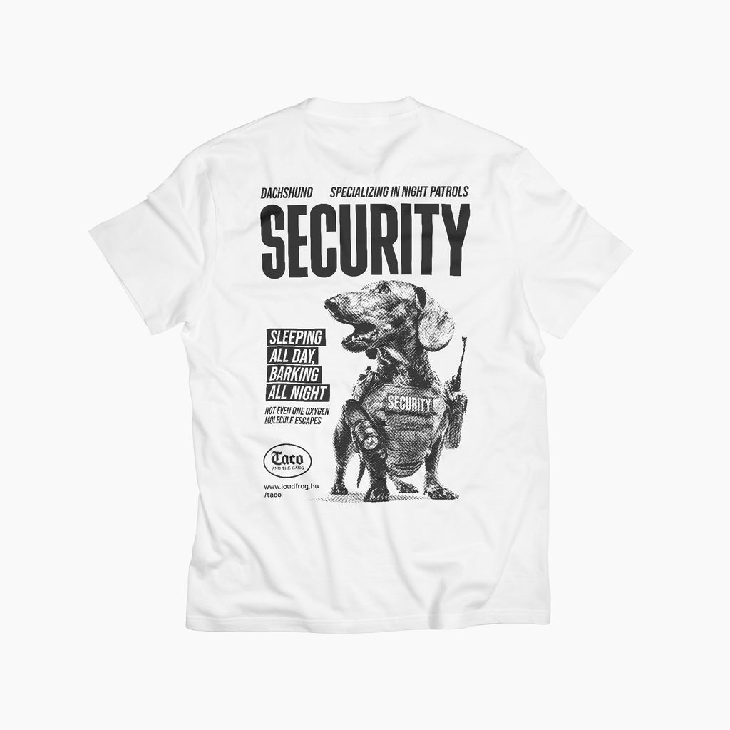 Security / Férfi fehér póló