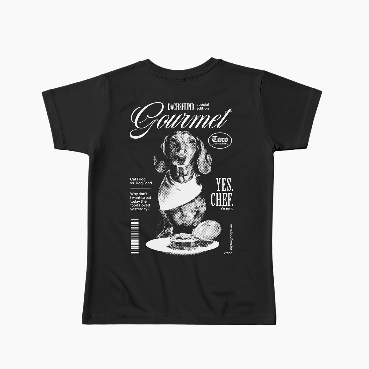 Gourmet / Női fekete póló