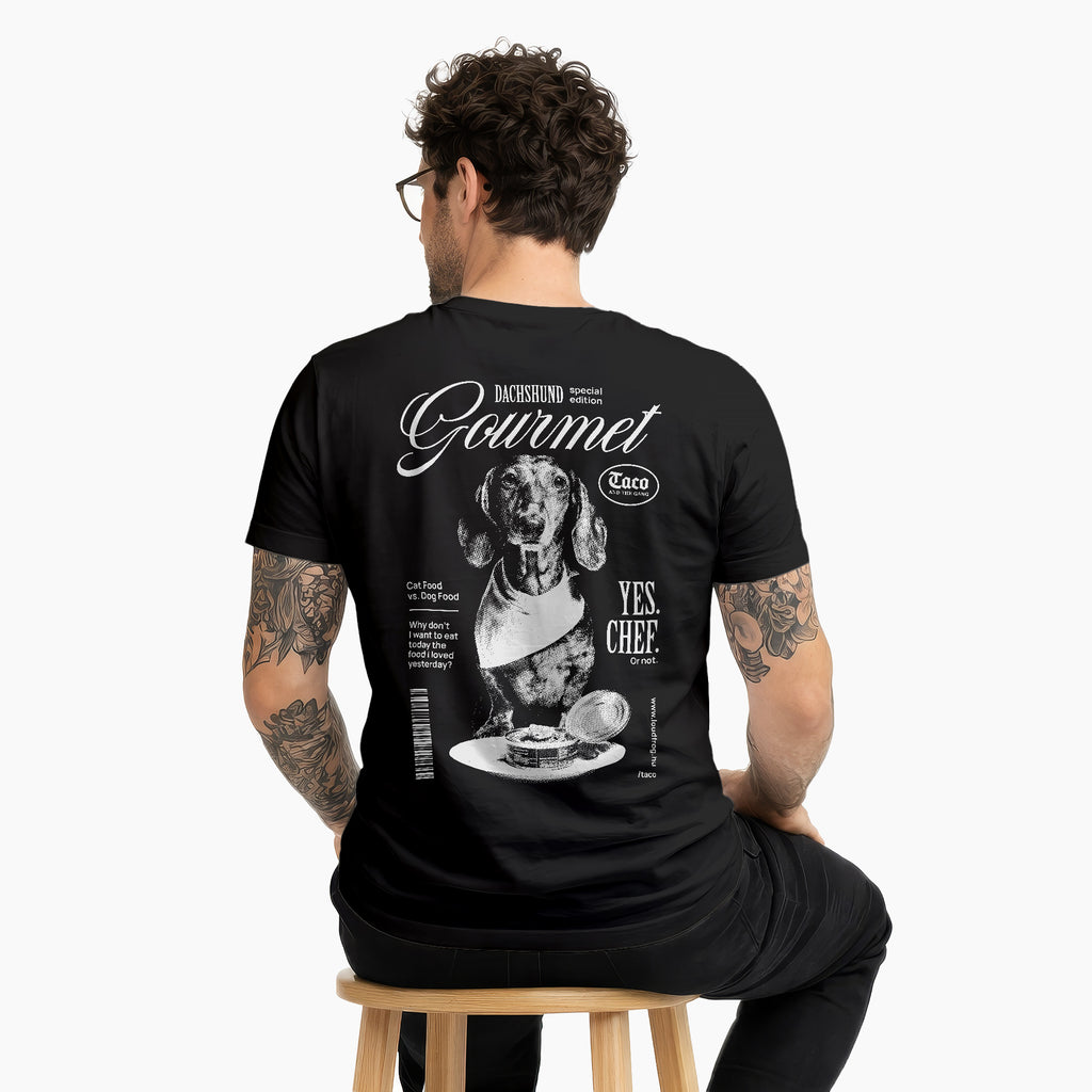 Gourmet / Férfi fekete póló
