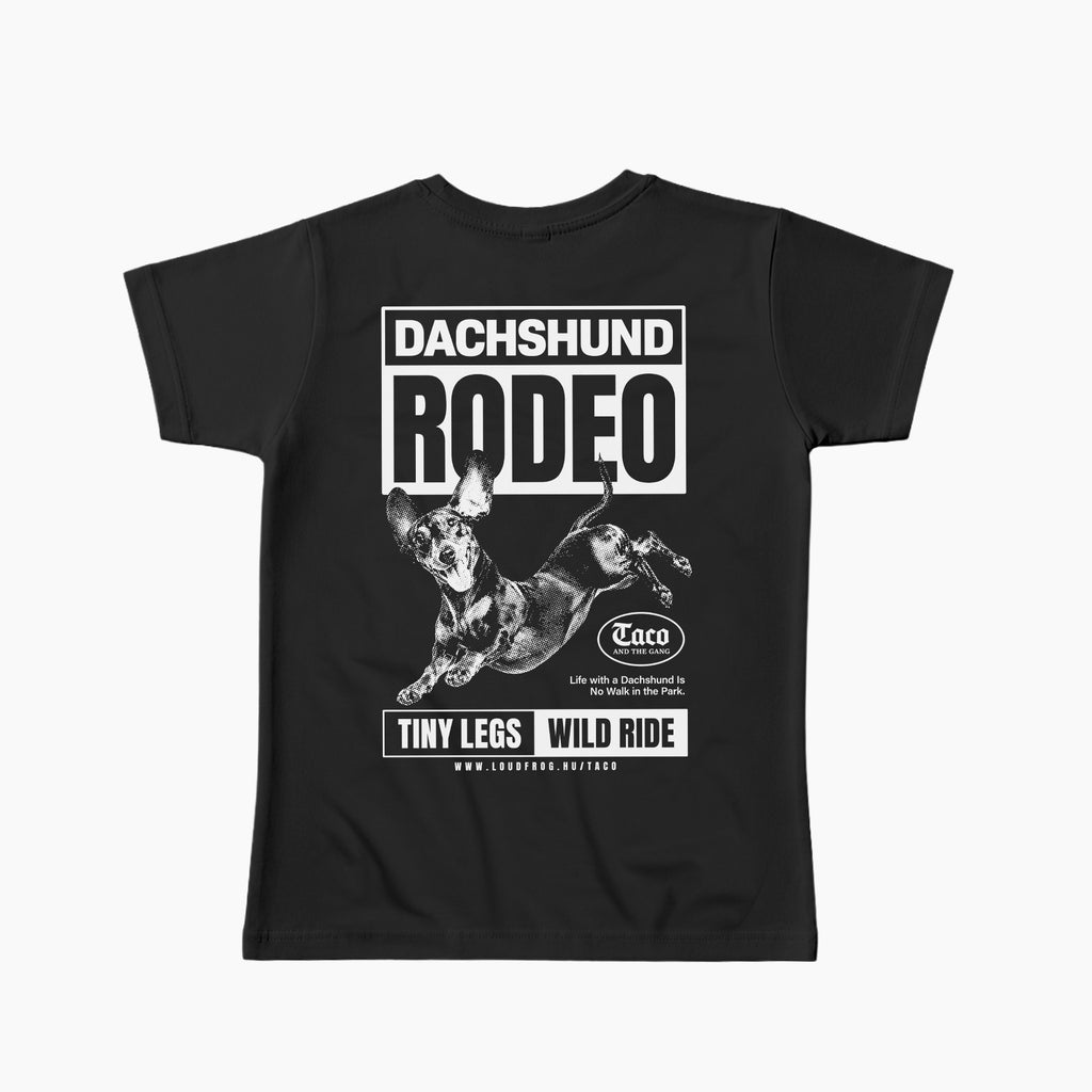 Rodeo / Női fekete póló
