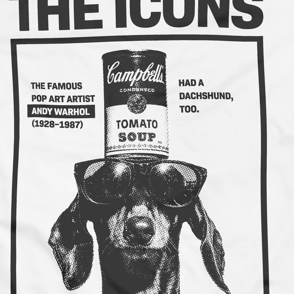 Behind the Icons - Warhol / Női fehér póló