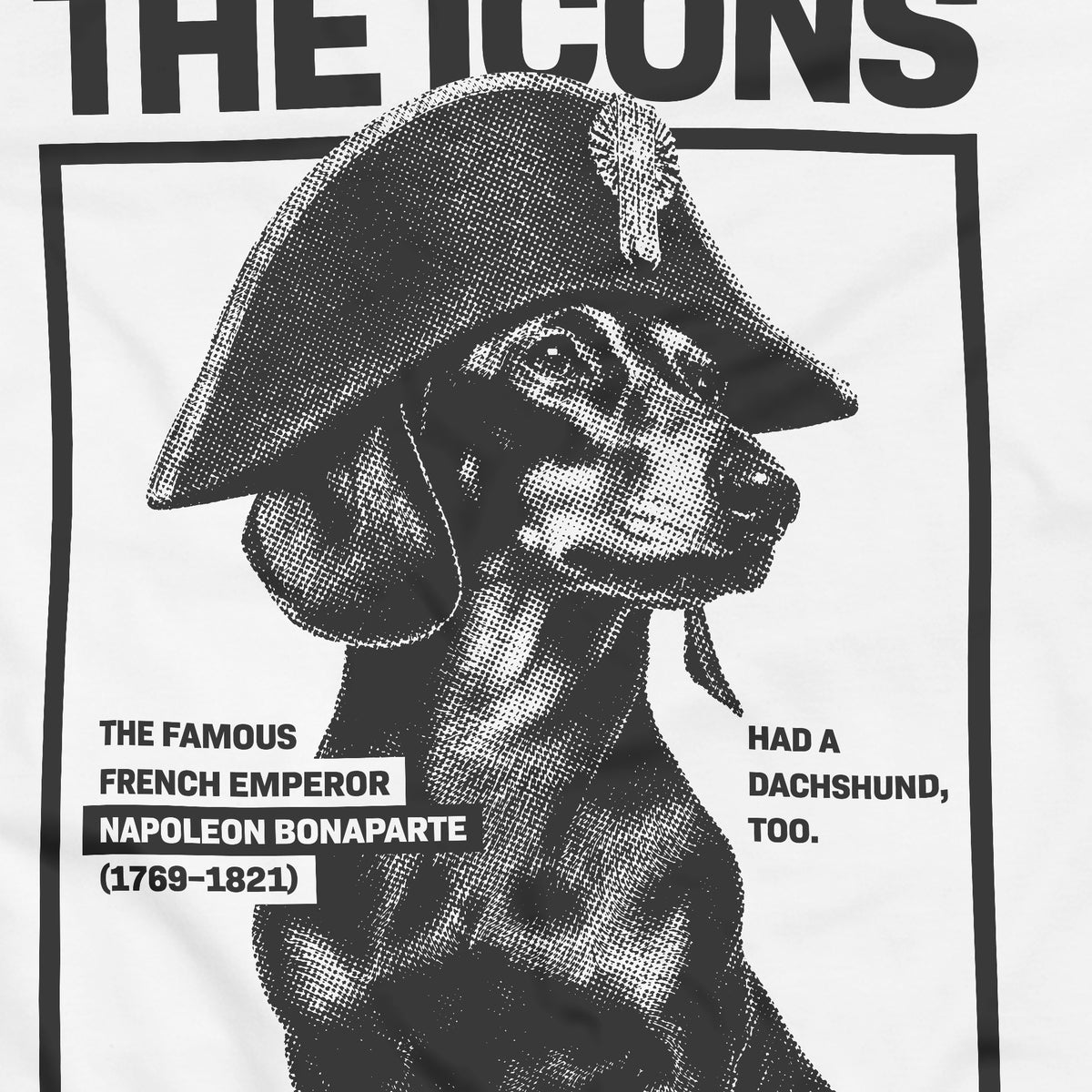 Behind the Icons - Napoleon / Női fehér póló