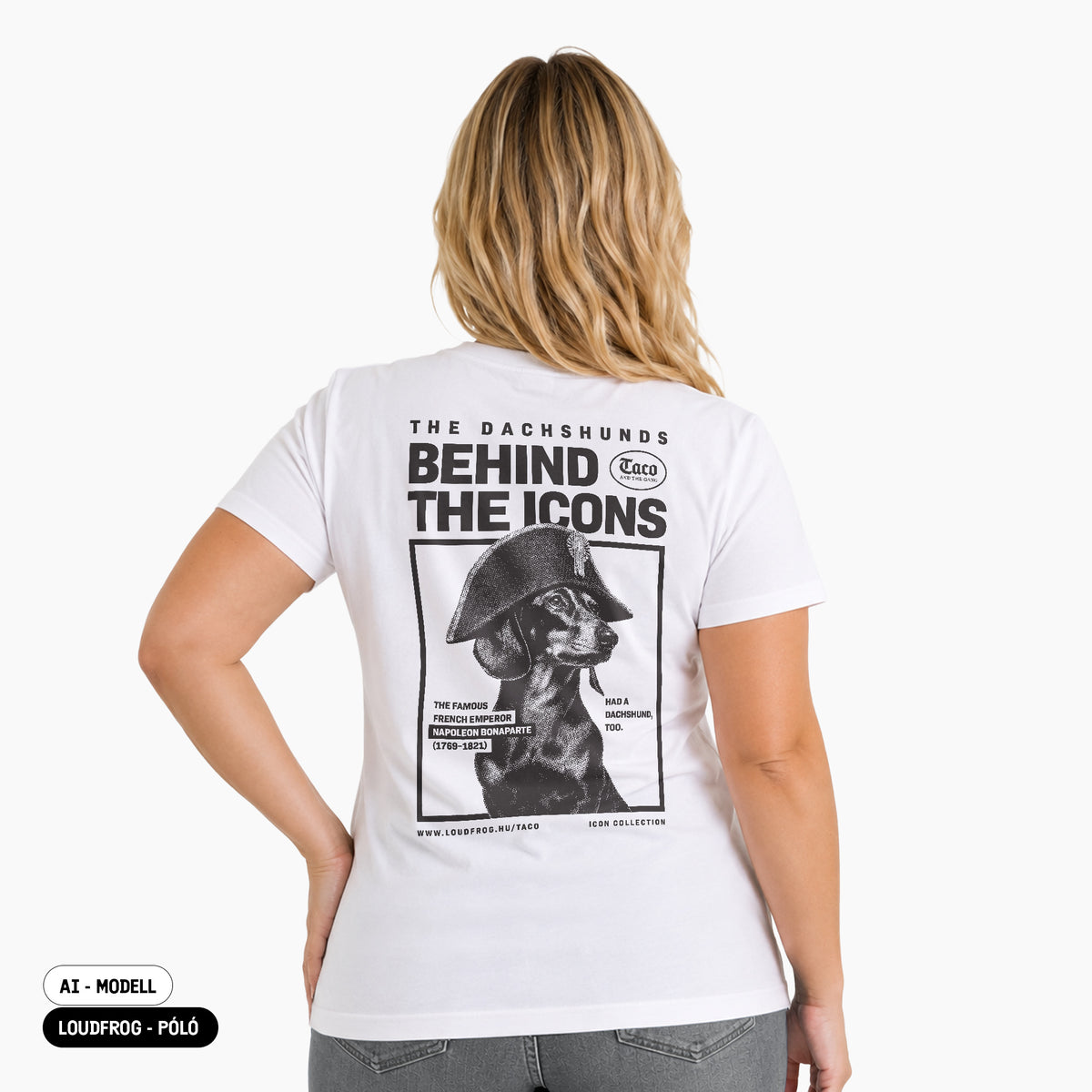 Behind the Icons - Napoleon / Női fehér póló