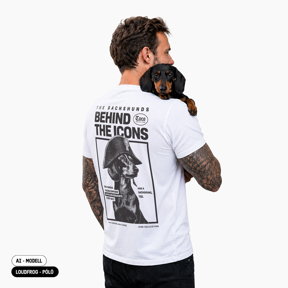 Behind the Icons - Napoleon / Férfi fehér póló