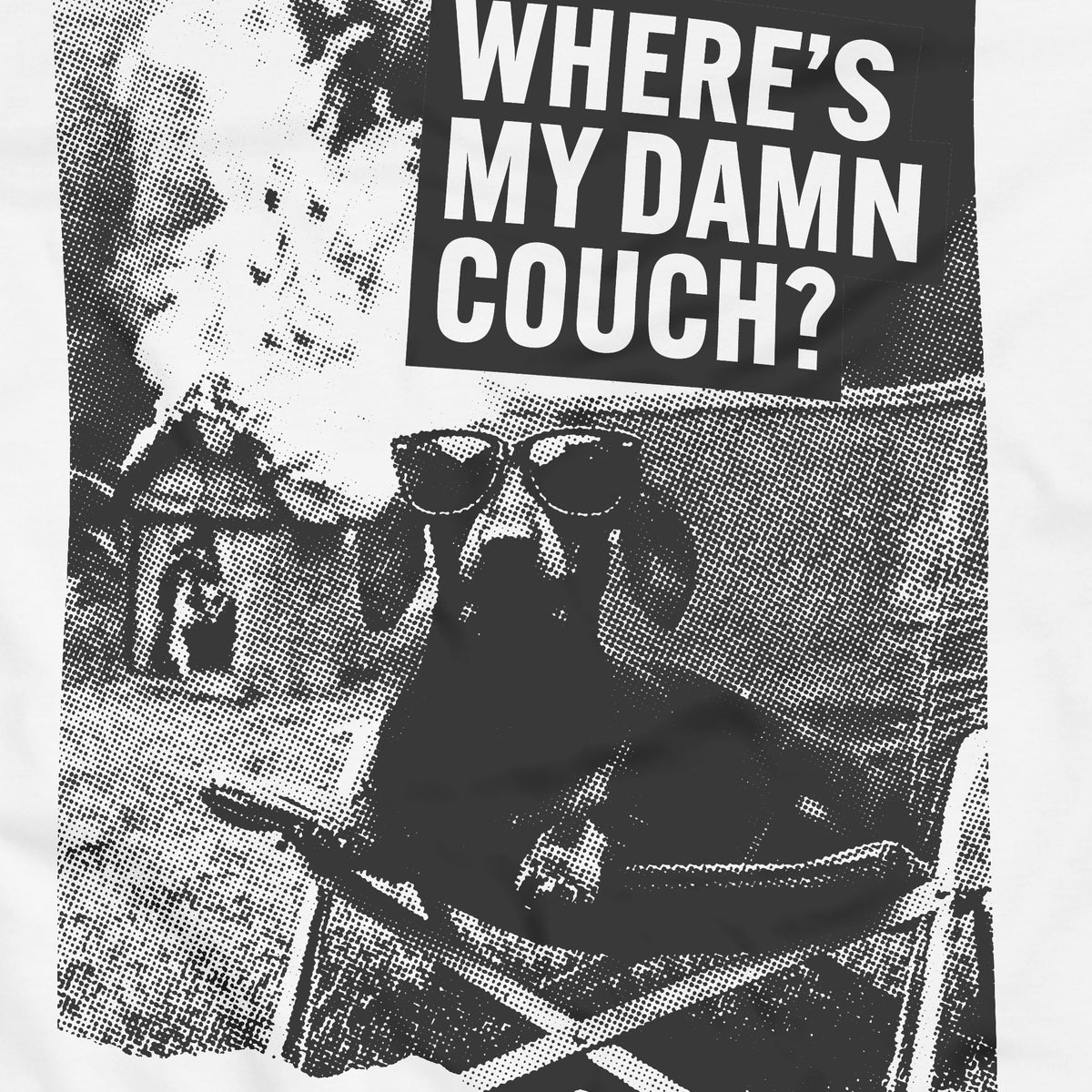 Where's my damn couch / Női fehér póló