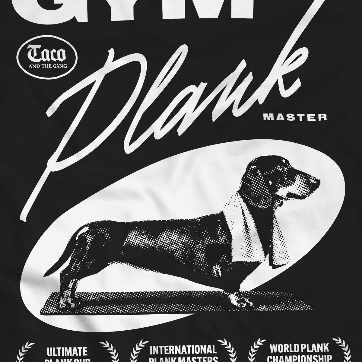Plank master / Női fekete póló