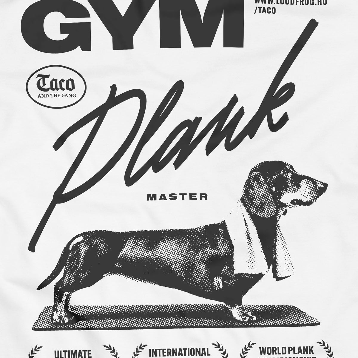 Plank master / Férfi fehér póló