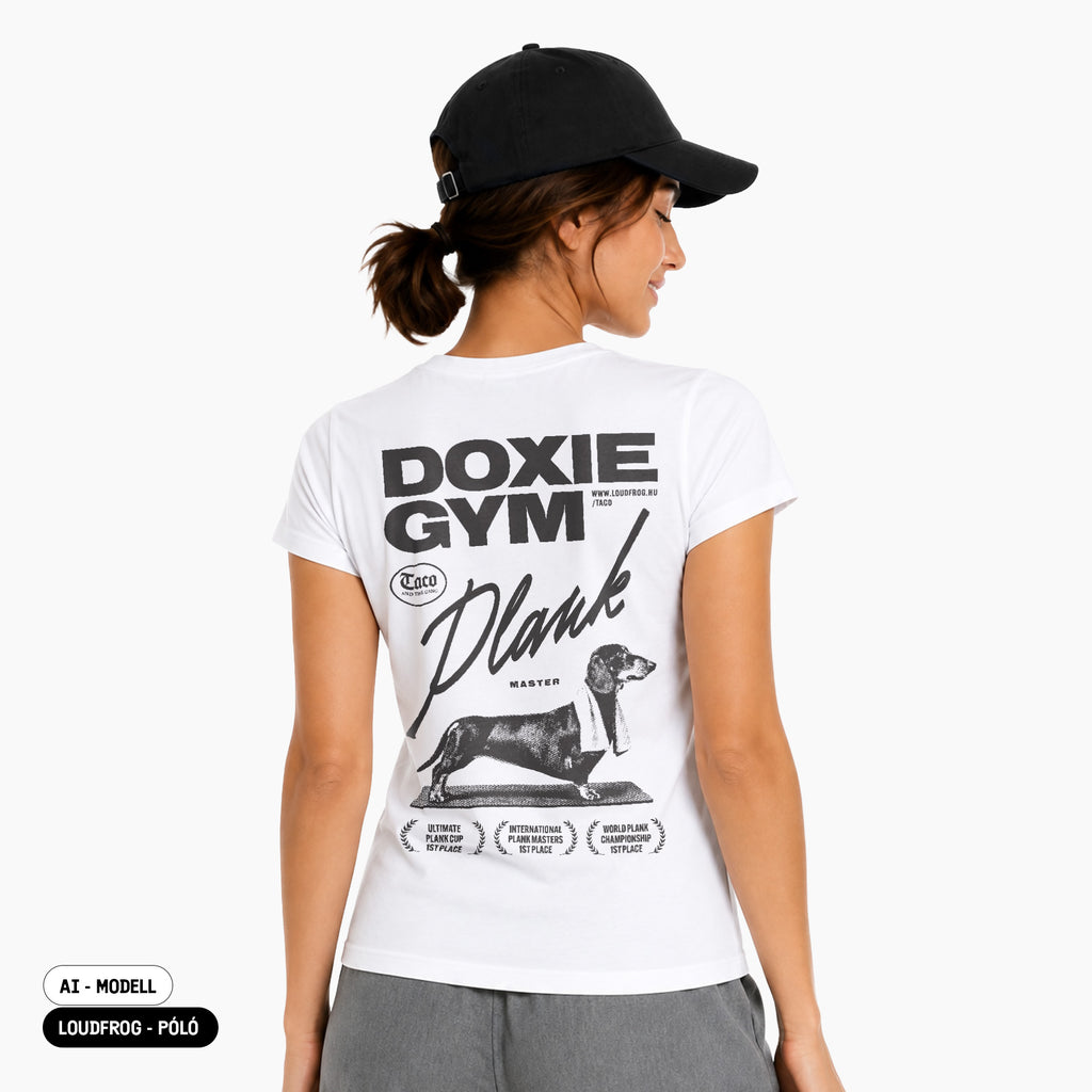 Plank master / Női fehér póló