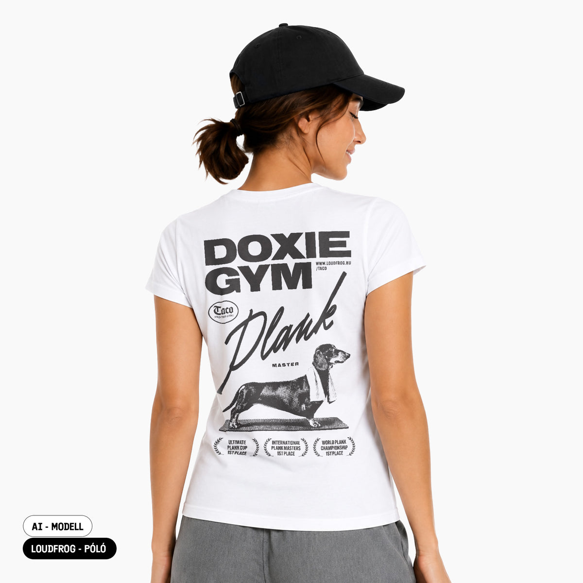 Plank master / Női fehér póló