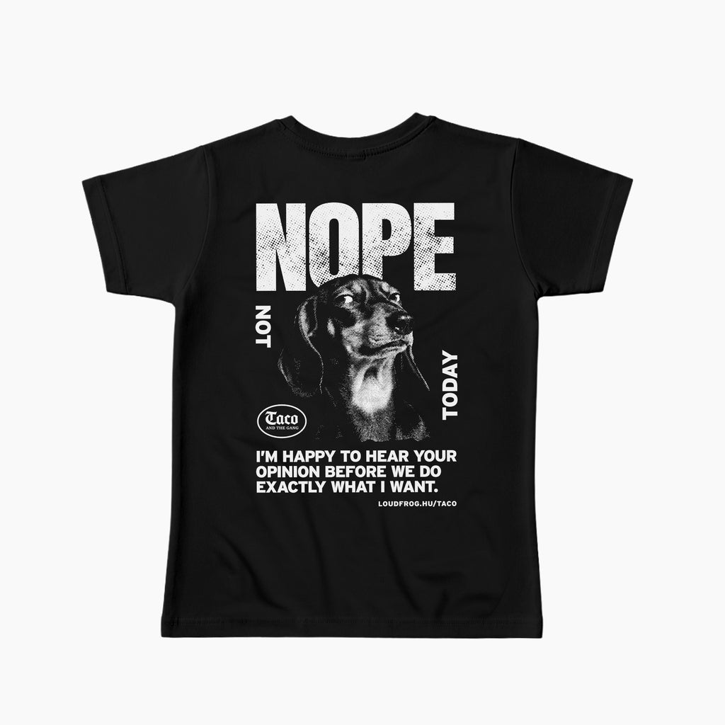 NOPE / Női fekete póló