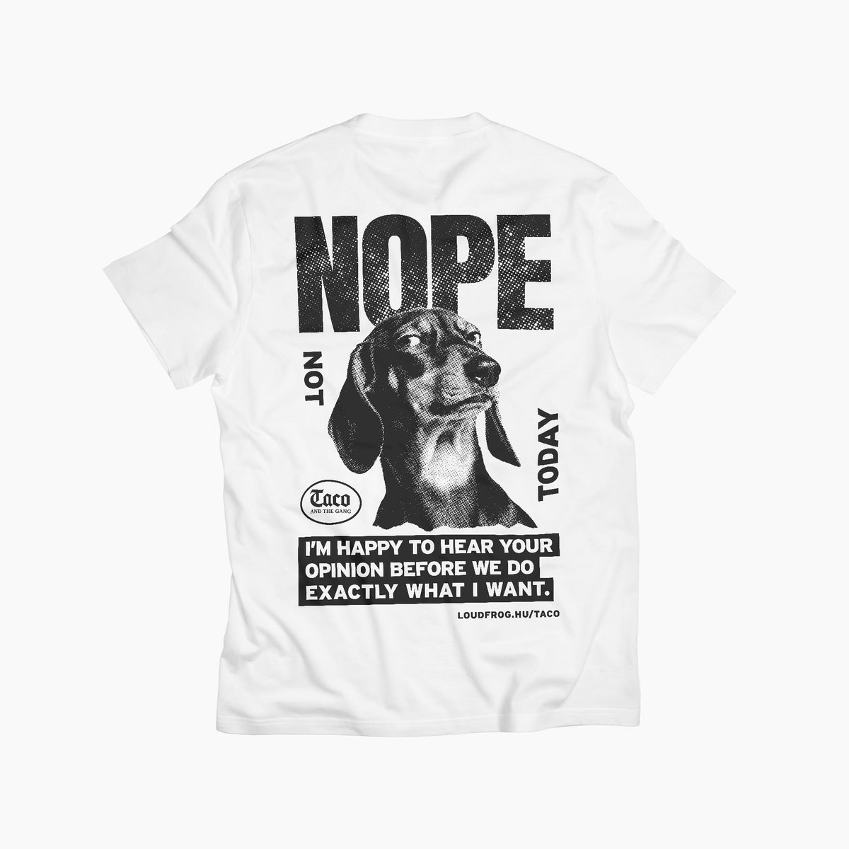 NOPE / Férfi fehér póló