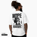 NOPE / Férfi fehér oversize póló